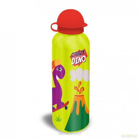 Bidon Aluminiowy, Dinozaury, Żółty, Crazy Dino