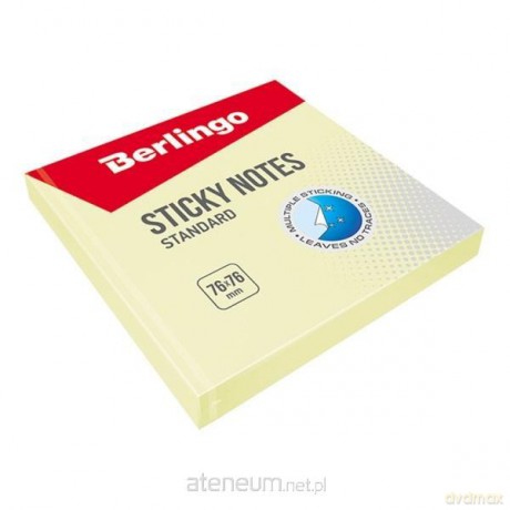 Bloczek samoprzylepny 76x76 żółty 100K (12 szt)
