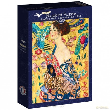BLUEBIRD 2000 el. Kobieta z wachlarzem, Gustav Klimt [PUZZLE]