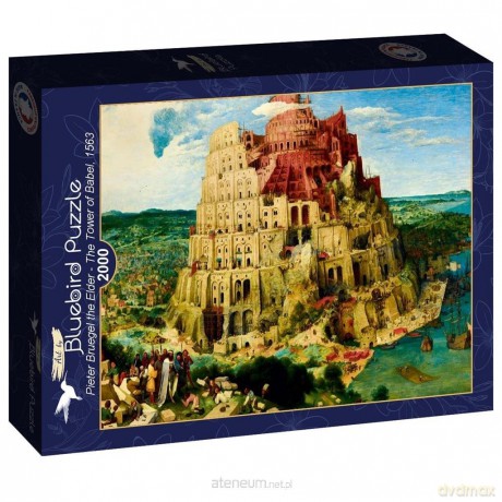 BLUEBIRD 2000 el. Wieża Babel, Piotr Brueghel, 1563 [PUZZLE]