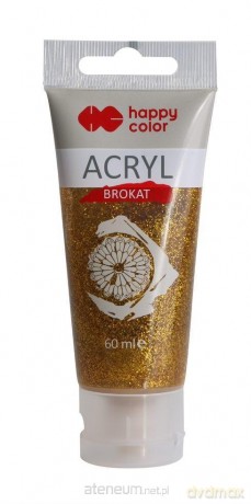 Brokat akrylowy 60 ml złoty