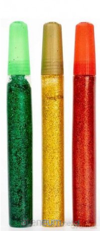 Brokat klej Shiny 3x10 ml - Zielony żółty czerwony