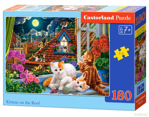 CASTORLAND 180 el. Kittens on the Roof [PUZZLE]