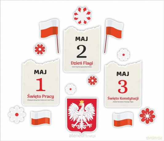 Dekoracje okienne - 1-3 maja 15 szt