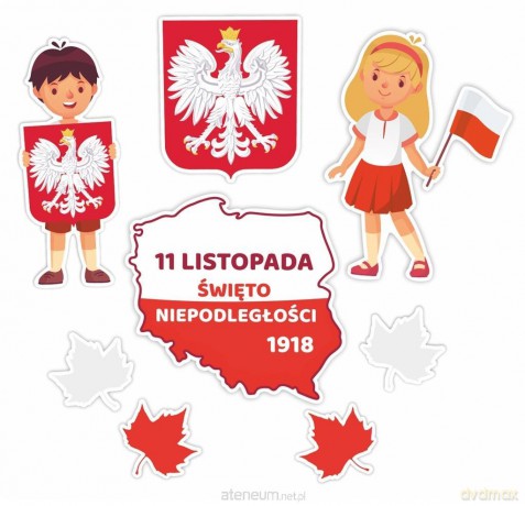 Dekoracje okienne - Święto niepodległości 02 8 szt