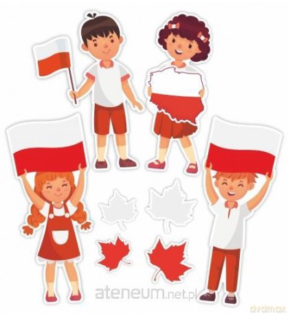 Dekoracje okienne dwustronne - Patriotyczne.. 01 8 szt