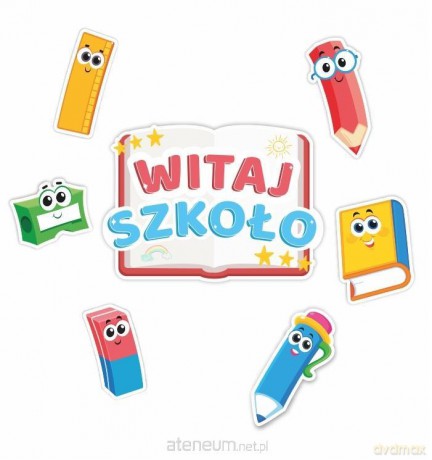 Dekoracje okienne dwustronne - Witaj szkoło 01 7 szt