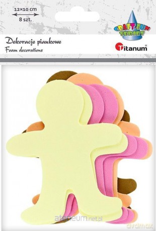 Dekoracje piankowe postacie mix 8 szt