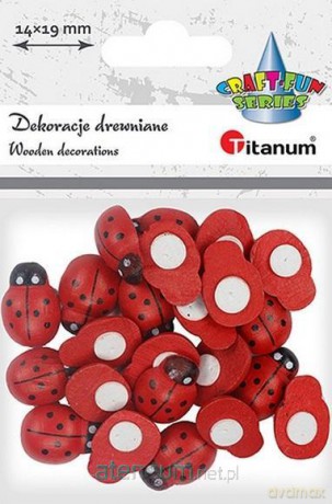 Dekoracje samoprzylepne 3D biedronki 14x19mm 24 szt