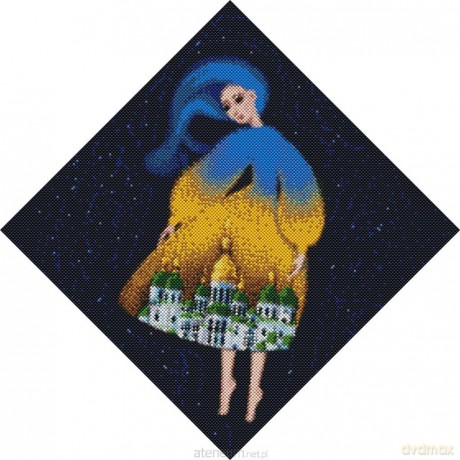 Diamentowa mozaika - Berehynia Sofiiwska 40x40 cm