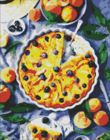 Diamentowa mozaika - Brzoskwiniowa pokusa 40x50 cm