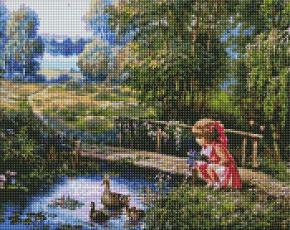 Diamentowa mozaika - Dziewczyna 40x50 cm