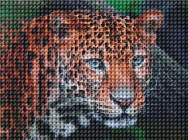Diamentowa mozaika - Dziki wygląd 30x40 cm
