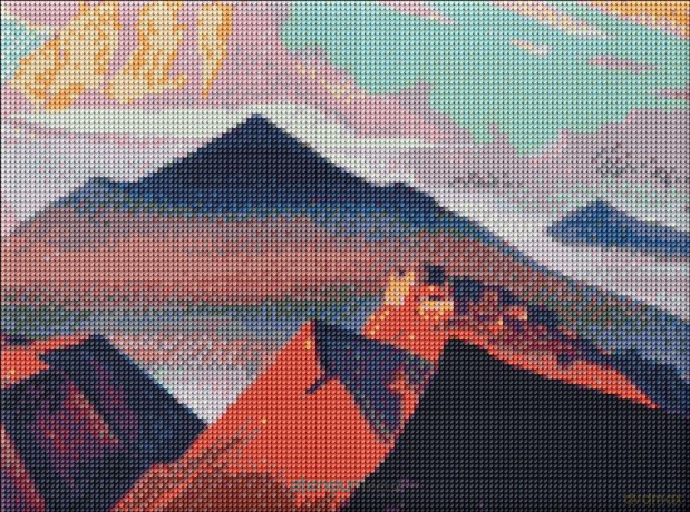 Diamentowa mozaika - Himalaje 30x40 cm