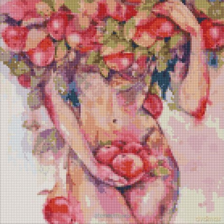 Diamentowa mozaika - Jabłkowa pokusa 40x40 cm