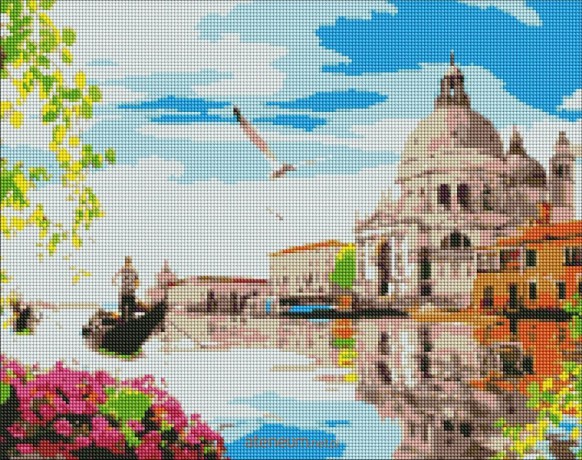Diamentowa mozaika - Jasna Wenecja 40x50 cm