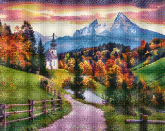 Diamentowa mozaika - Jesienna cisza 40x50 cm