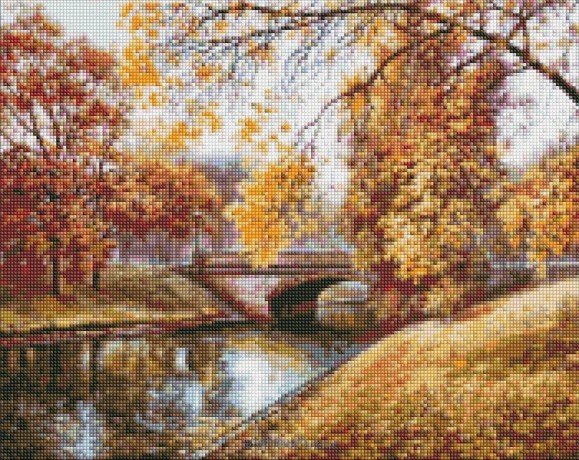 Diamentowa mozaika - Jesienny krajobraz 40x50 cm