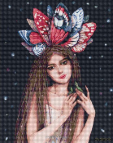Diamentowa mozaika - Kolory motyli 40x50 cm