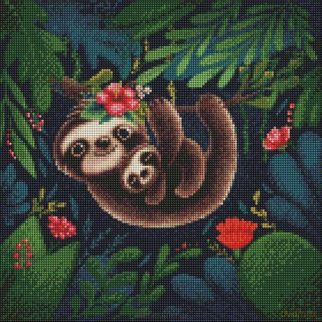 Diamentowa mozaika - Kraje tropikalne 40x40