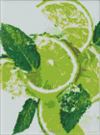 Diamentowa mozaika - Limonkowy fresh 30x40 cm