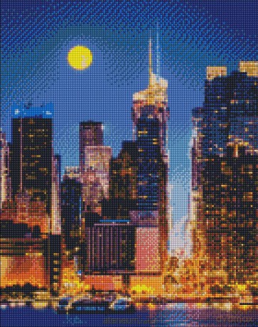 Diamentowa mozaika - Ulice Manhattanu 40x50 cm