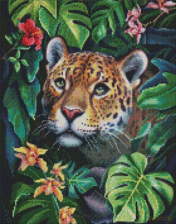 Diamentowa mozaika - W dżungli 40x50 cm