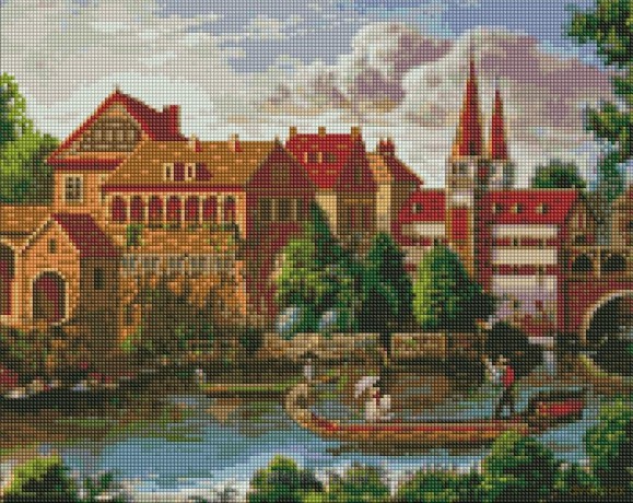 Diamentowa mozaika - Włoski romans 40x50 cm