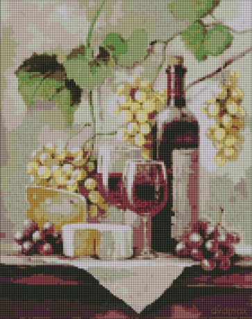 Diamentowa mozaika - Wodospad księżycowy 40x50 cm