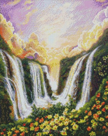 Diamentowa mozaika - Wodospad życzeń 40x50 cm