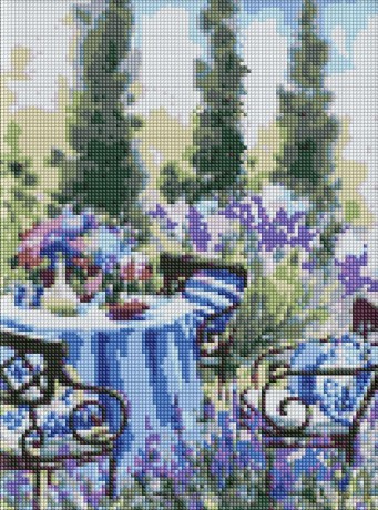 Diamentowy mozaika - Szczęście w Prowansji 30x40 cm