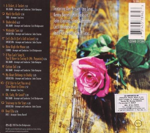 Dee Dee Bridgewater: Dear Ella [CD]