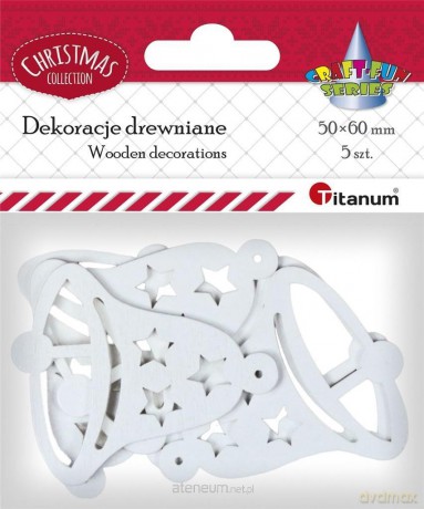 Drewniane dzwonki ażurowe 5 szt