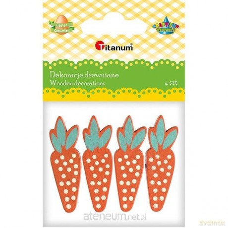 Drewniane marchewki 14x45mm 4 szt