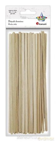Drewniane patyczki proste 5x190mm 50 szt