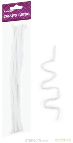 Druciki kreatywne białe 15 szt