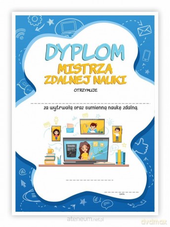 Dyplom A4 mistrza nauki zdalnej - Lekcja 10 szt