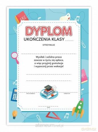 Dyplom A4 uniwersalny - Edukacja 10 szt