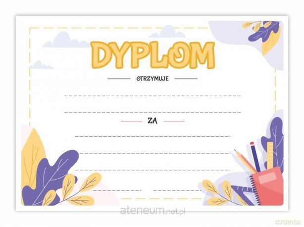 Dyplom A4 uniwersalny - Notes 10 szt