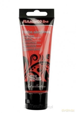 Farba akrylowa 75ml 027 czerwona