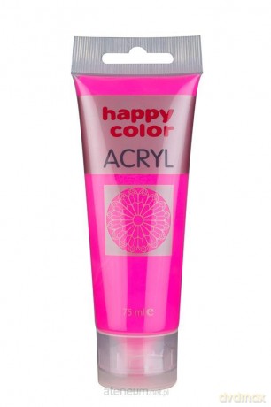 Farba akrylowa 75ml różowy fluo