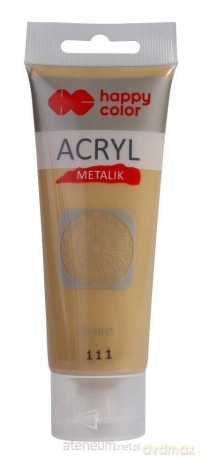 Farba akrylowa 75ml złoto metalik