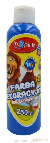 Farba dekoracyjna fluorescencyjna niebieska 250 ml