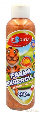 Farba dekoracyjna metaliczna brąz 250 ml
