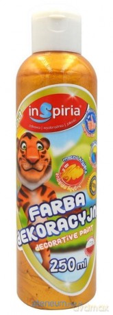 Farba dekoracyjna metaliczna złota 250 ml