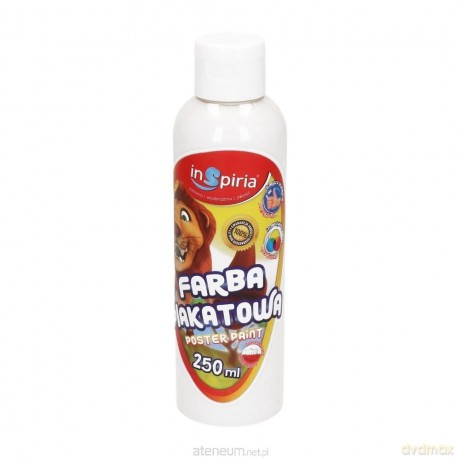 Farba plakatowa biała 250 ml