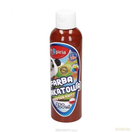 Farba plakatowa brązowa 250 ml