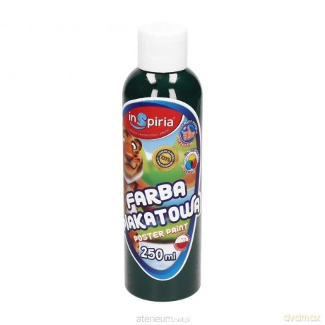 Farba plakatowa ciemnozielona 250 ml