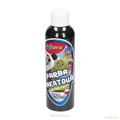 Farba plakatowa czarna 250 ml