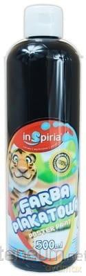 Farba plakatowa czarna 500 ml